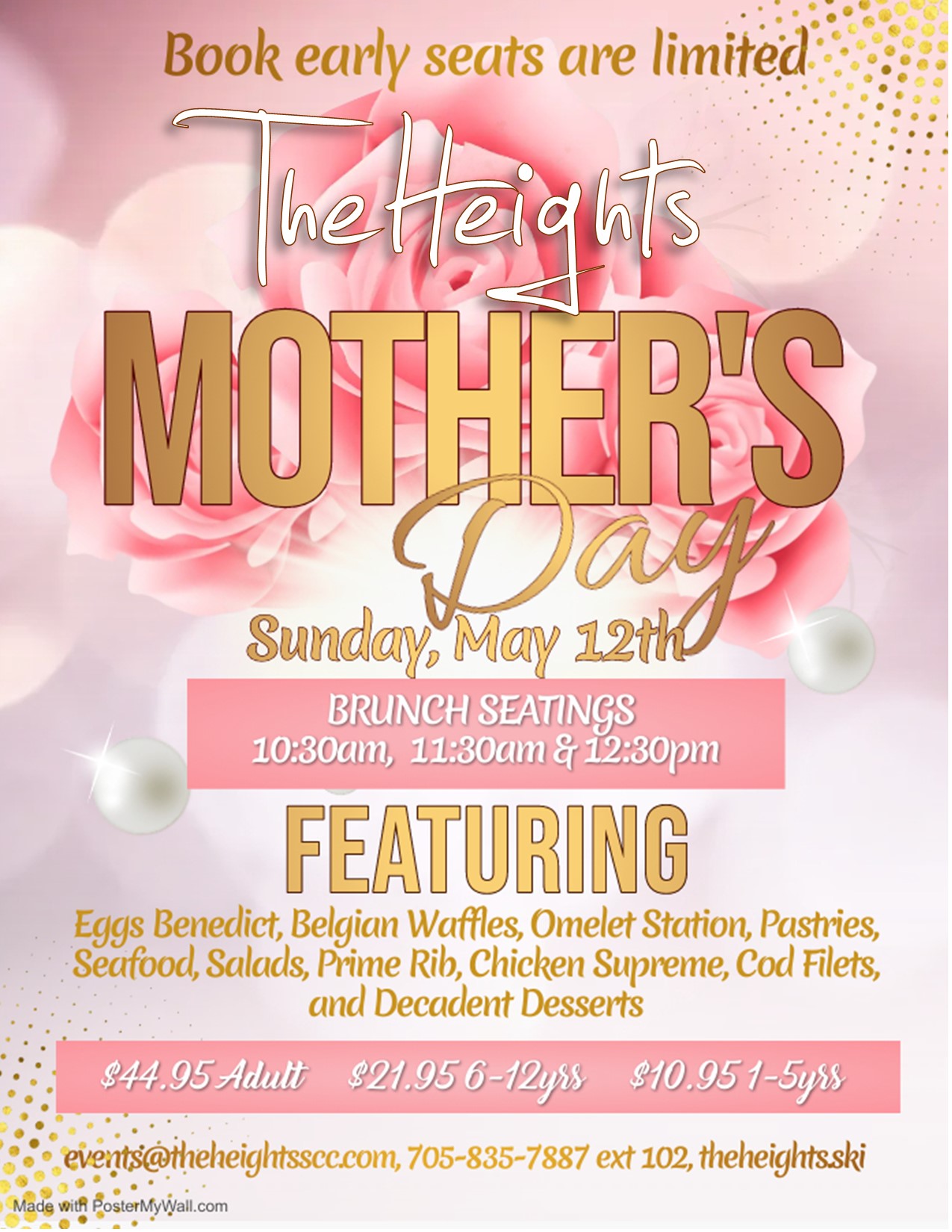 The Heights Mother's Day Event Poster