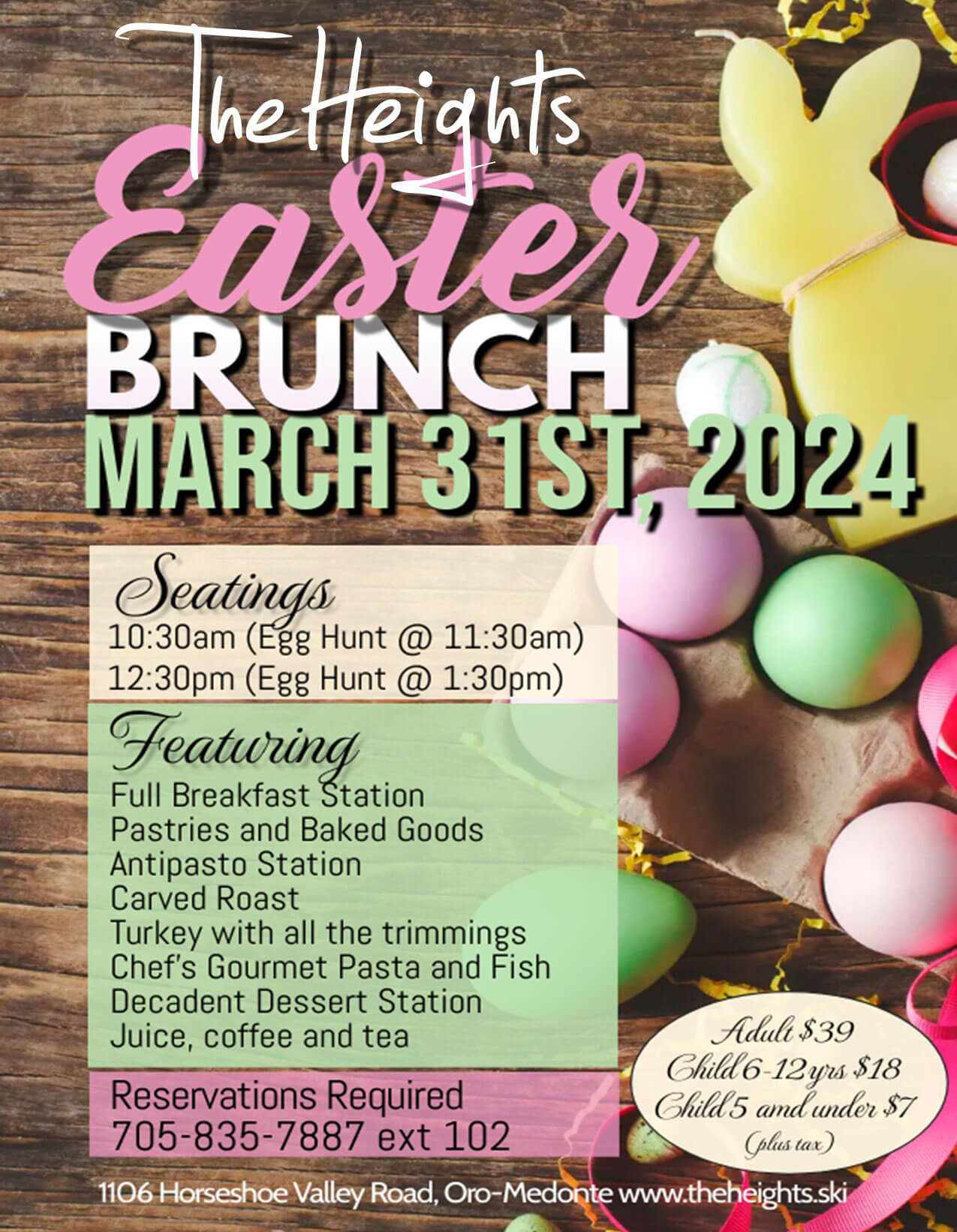 The Heights - Easter Brunch - March 31st, 2024