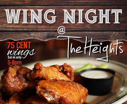 Thursday Wing Night @ The Heights